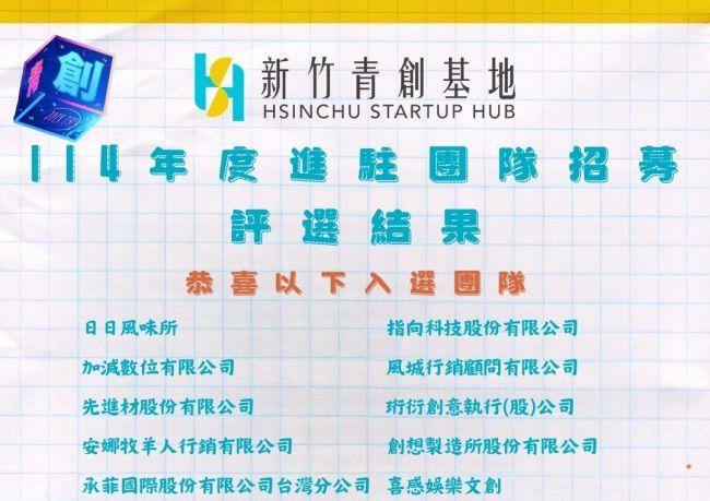 Sharing the joy 🎉 Successfully selected as one of the resident teams for the 2025 Hsinchu Youth Startup Base!